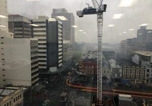 Air quality in the Auckland Sky City fire